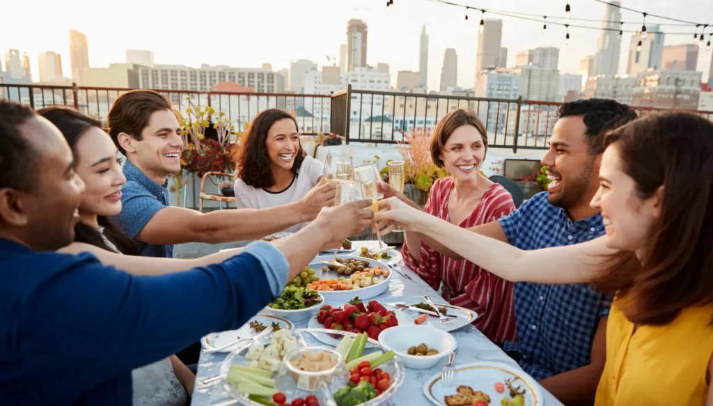 Como Lidar com Eventos Sociais e Alimentação